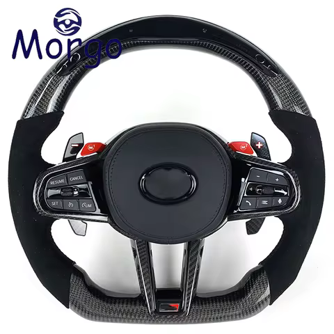 Car accessories for Toyota Supra Customized LED carbon fiber steering wheel for Supra Mk5 A90 GR GR8