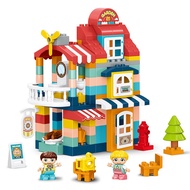 Compatible with Lego Duplo Baking Hut Puzzle Large Blocks Early Education Creative House Children's Gift Toys