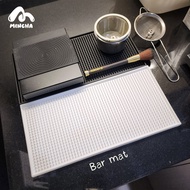 Bar Mat แผ่นยางกันลื่น 15x30 cm สีขาว/ดํา