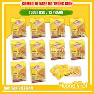 COMBO of 10 Richy Crispy Egg Butter Karo Cakes 150g, Crispy Karo Cakes, Breakfast Cakes
