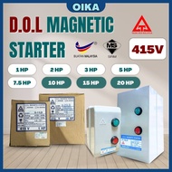 TAIAN-JAYA/TKK DOL Magnetic Starter 415V Direct On-Line Motor 1HP 2HP 3HP 5HP 7.5HP 10HP 15HP 20HP I