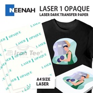 Heat Transfer Paper for Laser Printer, Dark T-shirt Use - A4 / A3 size - Neenah Laser 1 Opaque Trans