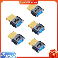 5Pcs 4K HDTV Virtual Display Headless Display Adapter Supports 1080P@60Hz/120Hz Maximum Resolution 4