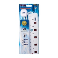 SUM 5 Outlets 3 Pin Portable Electric Socket & Extension Cord (3M)