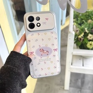 Phone Case for Huawei Nova Y74 Nova 15 Pro Nova15 15Pro Cute Pony Floral Korean Ins Bowknot Leather 