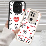 C-19 Cute Panda Black White Casing for Xiaomi Redmi Note 9S 9 8 Pro Max