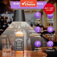 IP54 Wireless Night Lamp Bottle Lampshade LED Bottle Stopper Light 3-Color Stepless Dimming Recharge