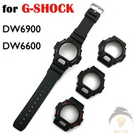 Suitable For Casio G-SHOCK DW-6900 DW6600 Black Bnad Case Frame Watch Accessories Resin D