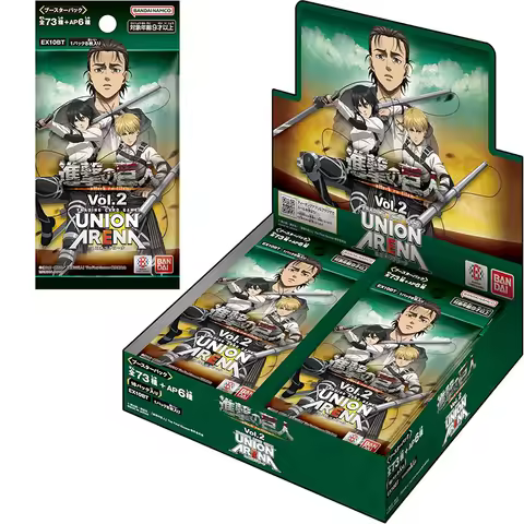New Bandai UNION ARENA Booster Pack Attack on Titan Vol.2 TCG Anime Game Collection Card A Booster C