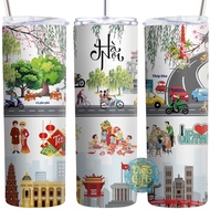 Thermos Bottle 600ml – Hanoi Shaped Thermal Cup | VIET GIFT