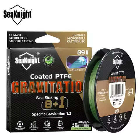 SeaKnight Brand Gravitation G9 II Sinking Fishing Line 300m/150m Coated PTFE Braided Fishing Line Se