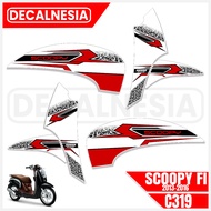 Scoopy FI 2013 2014 2015 2016 Old PGM Motorcycle Striping Stickers Racing Scotlet List Variations C3