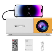 ICANZUO | YG300 โปรเจคเตอร์ โปรเจคเตอร์มินิ Mini Projector 1080HD รองรับการแชร์จอมือถือ ลำโพงในตัว