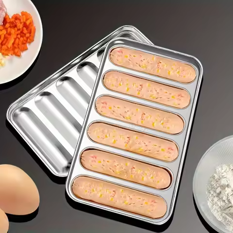 Stainless Steel Sausage Mold Ham Sausage Steamable Pastry Complementary Food Hot Dog Roast Sausage M