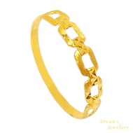 Cincin Sauh Emas 916 Original Bajet Minimalist / Sauh Ring 916 Gold Original Dreams Jewellery