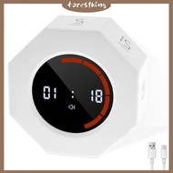 Octagon Timer 1/3/5/15/30/60/90min Countdown and Custom Positive Timing Gravitational Flip Focus Pro