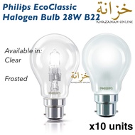 Philips EcoClassic Halogen Dimmable Bulb (Replacement for Incandescent Bulb) 28W B22 A55 (Clear or F