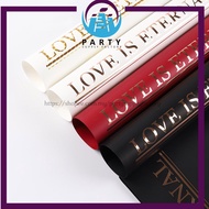 PREMIUM LOVE IS ETERNAL FLOWER WRAPPING SHEET / KERTAS PEMBALUT BUNGA [WP-BA057] 15 PCS