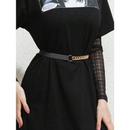 Elastic belt with chain, belt, chain, skirt chain