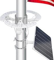 Flag Pole Light Solar Powered, 3300 lumen Solar Flagpole Light, Up to 15 Hrs 12000mAh Flag Light for