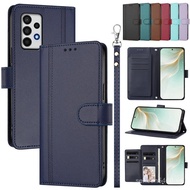Multi-functional Leather Wallet Flip Phone Case For Samsung Galaxy M12 M52 M42 M62 F42 F62 M02 M22 M