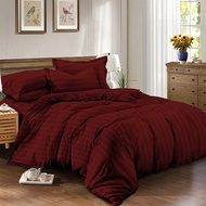 ผ้าปูที่นอน ผ้าไมโครเทค KASSA HOME รุ่น EMBOSS สีแดง
