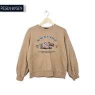 Brown Balloon Sleeve Cokee Crewneck (CODE: B57 -16)