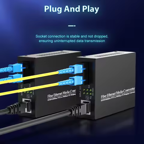 Gigabit Ethernet Fiber Media Converter fiber optic sc multimode Transceiver Dual fiber sc 100/1000M 