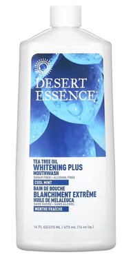 DESERT ESSENCE - 茶樹油升級美白漱口水 -清涼薄荷味- 473毫升/16液量盎司