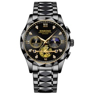 TRILLION ID Jam Tangan Pria Chronograph Aktif Stainless Steel Tahan Air BP02 Rantai -Jam Luxury Pria