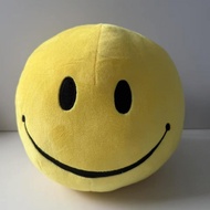 Chinatown Market Extra Large Smiley Embroidered Plush Pillow Smiley Yellow Ball