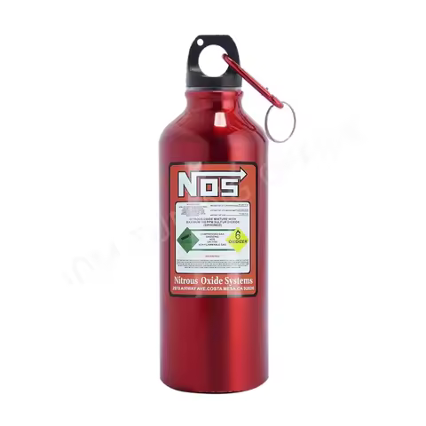 JDM Single Lay Aluminum 500ml NOS Bottle Styling Car Insulation Cup Kettle Travel Sports Style Bottl
