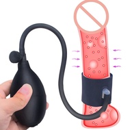 Inflatable Penis Sleeve For  Penis Exerciser Male Extender Penis Pump Sex Toys For Men penis Rings Chastity Belt