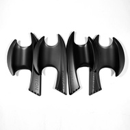 Xuming สำหรับ Mitsubishi TRITON 2024เคลือบสีดำที่จับประตูรถฝาครอบตัด L200มือจับประตูด้านนอกตกแต่ง