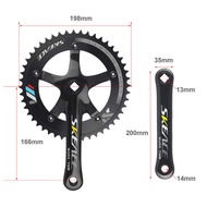 SKEVCE 144 Bcd Square Hole Crankset Track 48T Crank 165mmmountain Bike