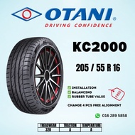 2055516  205 55 16 205/55R16 205-55-16 OTANI KC2000 Car Tyre Tire THAILAND (FREE INSTALLATION)