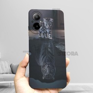 Sizora OFFICIAL - KC107- HP CASE For REALME C67 & OPPO RENO 7Z 5G Cat Image SOFTCASE PROCAMERA CASE 