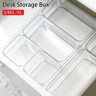 NARCISSUS13A0E 1Pcs Makeup Organizer Box, Transparent Drawer Table Desk Storage Organizer, Plastic  