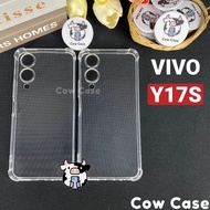 Vivo Y17s Case Shockproof Silicone Transparent Cowcase | Vivo TRON Phone Cover