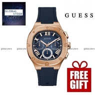 Guess GW0571G2 ROSE GOLD TONE CASE NAVY SILICONE WATCH
