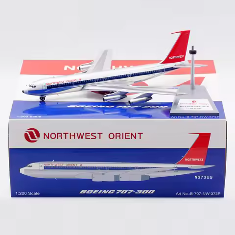 B-707-NW-373P Alloy Collectible Plane Gift B-Models 1:200 Northwest Orient Boeing B707-300 Diecast A