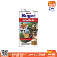 เบเยอร์ไดร้ท์ รักษาเนื้อไม้ สูตรน้ำมัน สีชา 4 ลิตร ยี่ห้อ Beger