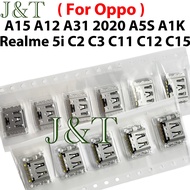 50pcs USB Charging Port Dock Plug Charger Connector Socket For Oppo A1k A5s A12 A15 Realme 5i C2 C3 