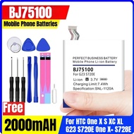 BJ75100 3.7V 2000mAH Mobile Phone Batteries for HTC One X S XC XL G23 S720E One X+ S728E