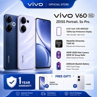 Vivo V60 5G Smartphone (8GB+256GB) | 50MP Zeiss Telephoto Camera | 6500mAh Battery | 5G Dual SIM | 1
