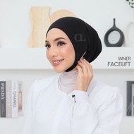 ALAYNA Inner Facelift | Scarf Anak Tudung Tak Tutup Telinga Ear Open Lubang Dagu Skaf Cotton