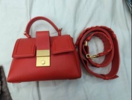 正品 BOTTEGA VENETA Piazza小牛皮三層兩用包