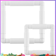2Pc   Frame Square Embroidery Hoops Q Snaps for   Quilting Frame Sewing Hoop, 6X6 Inch,8X8 Inch ffef