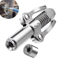 10000psi High Pressure Grease Gun Coupler Lock Manual oil Grease Gun pump Nozzle Double handle Greas