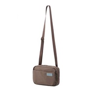 (全新未用）斜揹袋 日本 Elecom - off toco 單肩收納袋 (咖啡色) (BMA-OF03BR) 單肩袋 斜揹袋 旅行 方便携帶 防水 waterproof 樑林系 森女 大地色